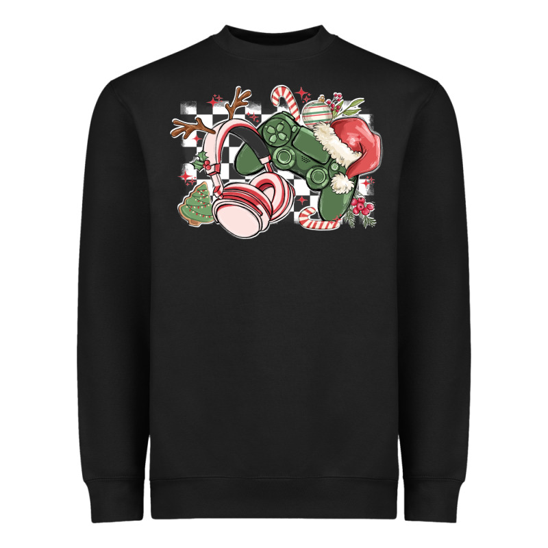 Gamer Christmas Game Controller Heavyweight Sweatshirt by MaliasSmallBusiness | Teevron