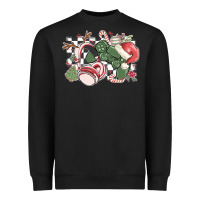Black gamer christmas game controller Heavyweight Sweatshirt - MaliasSmallBusiness