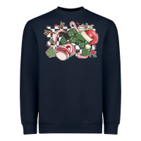 Navy gamer christmas game controller Heavyweight Sweatshirt - MaliasSmallBusiness