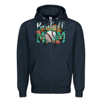 Navy Baseboll Mom Zipper Hoodie - Bettercallsaul