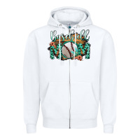 White Baseboll Mom Zipper Hoodie - Bettercallsaul