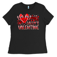 Black daddy is valentine Ladies Tee - RacoonDesign