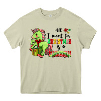 Mossy All I Want For Christmas Is A Unicorn Heavy Core Tee - FaDigitalArtStudio