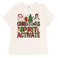 Bone christmas spirit activate Ladies Tee - FaDigitalArtStudio