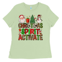 Matcha christmas spirit activate Ladies Tee - FaDigitalArtStudio