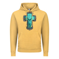 Vintage Mustard turquoise gemstone cross Vintage Hoodie - Jasminsmagicworld