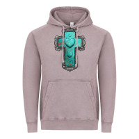 Vintage Zinc turquoise gemstone cross Vintage Hoodie - Jasminsmagicworld
