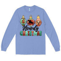 Colony Blue howdy christmas Long Sleeve Tee - MaliasSmallBusiness