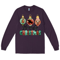Plum howdy christmas Long Sleeve Tee - MaliasSmallBusiness