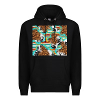 Black serape cowhide and leopard with glitter Premium Hoodie - TumblerDesignByShophia