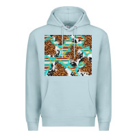 Blue Mist serape cowhide and leopard with glitter Premium Hoodie - TumblerDesignByShophia