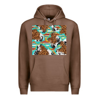 Chestnut serape cowhide and leopard with glitter Premium Hoodie - TumblerDesignByShophia