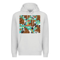 Dove Grey serape cowhide and leopard with glitter Premium Hoodie - TumblerDesignByShophia