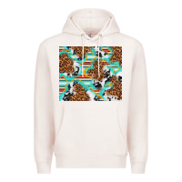Pale Pink serape cowhide and leopard with glitter Premium Hoodie - TumblerDesignByShophia