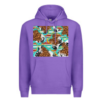 Purple serape cowhide and leopard with glitter Premium Hoodie - TumblerDesignByShophia