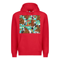 Red serape cowhide and leopard with glitter Premium Hoodie - TumblerDesignByShophia