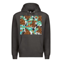 Smoke serape cowhide and leopard with glitter Premium Hoodie - TumblerDesignByShophia