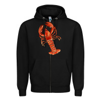 Black crawfish Zipper Hoodie - RanaPortraitStore