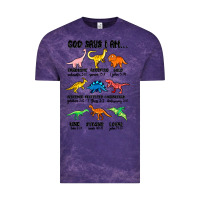 Cloud Purple god says i am dinosaurs handsome Vintage Tee - MaliasSmallBusiness