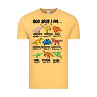 Vintage Mustard god says i am dinosaurs handsome Vintage Tee - MaliasSmallBusiness