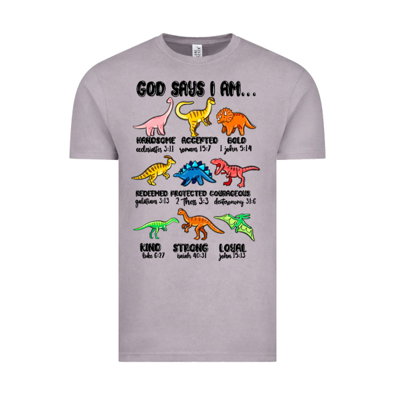 God Says I Am Dinosaurs Handsome Vintage Tee by MaliasSmallBusiness | Teevron