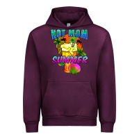Mauve Wine Hot mom summer Mother's Day Urban Hoodie - FaDigitalArtStudio
