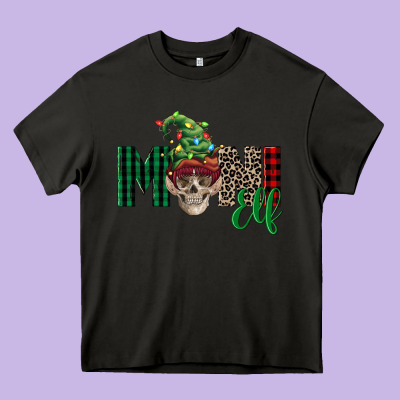 Boy Mini Elf Skull Heavy Core Tee Designed By Fadigitalartstudio