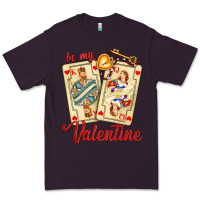 Plum be my valentine with playing cards and key Premium Tee - AdoDesignShop