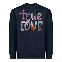 Navy true love Heavyweight Sweatshirt - NancyCooperArtShop
