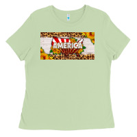 Matcha america map sunflower license plate Ladies Tee - HRA Design Shop