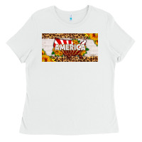 White america map sunflower license plate Ladies Tee - HRA Design Shop