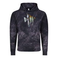Cloud Black Angelfish Vintage Hoodie - LillyAllenDesigns