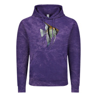 Cloud Purple Angelfish Vintage Hoodie - LillyAllenDesigns