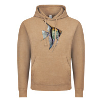 Vintage Coffee Angelfish Vintage Hoodie - LillyAllenDesigns