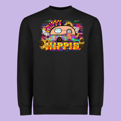 Trippy Hippie Heavyweight Sweatshirt Designed By Nancycooperartshop