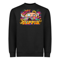 Black trippy hippie Heavyweight Sweatshirt - NancyCooperArtShop