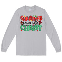 Moon Dust christmas begins with christ Long Sleeve Tee - MaliasSmallBusiness