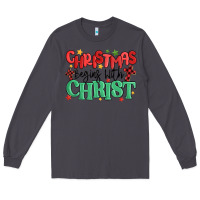 Smoke christmas begins with christ Long Sleeve Tee - MaliasSmallBusiness