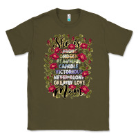 Army Green she is mom Classic Tee - JahusDesignShop