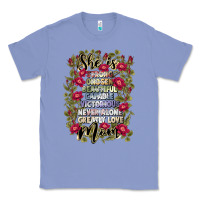 Colony Blue she is mom Classic Tee - JahusDesignShop