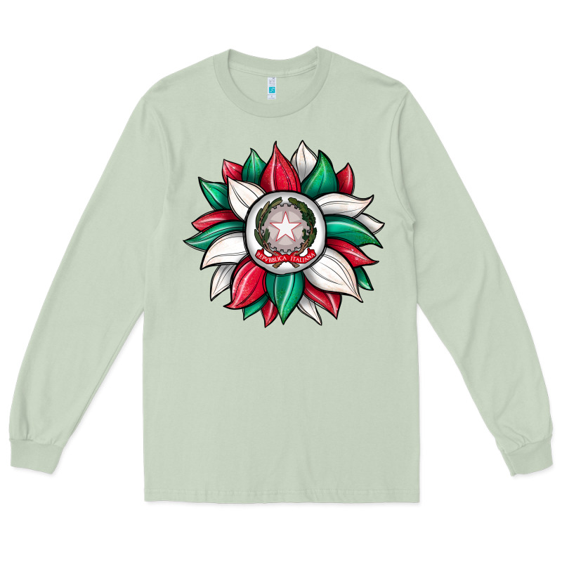 Sunflower İtalian Flag Long Sleeve Tee by JahusDesignShop | Teevron