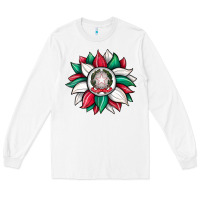White sunflower i̇talian flag Long Sleeve Tee - JahusDesignShop