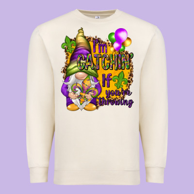 I'm Catching If You're Throwing Premium Sweatshirt Designed By Howdyjamesfarm