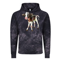 Cloud Black Holstein Calf Vintage Hoodie - LillyAllenDesigns