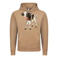 Vintage Coffee Holstein Calf Vintage Hoodie - LillyAllenDesigns