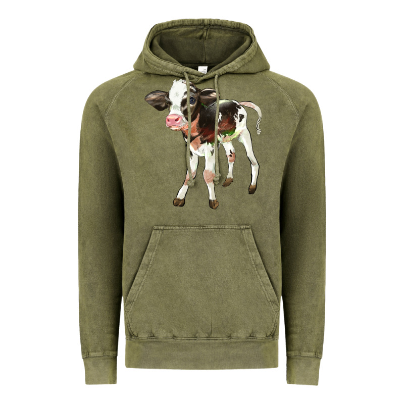 Holstein Calf Vintage Hoodie by LillyAllenDesigns | Teevron