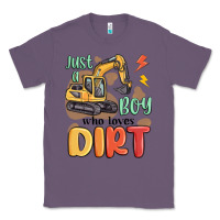 Lavender just a boy who loves dirt Classic Tee - MaliasSmallBusiness