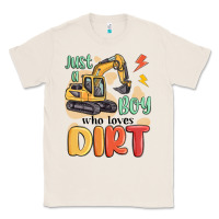 Natural just a boy who loves dirt Classic Tee - MaliasSmallBusiness