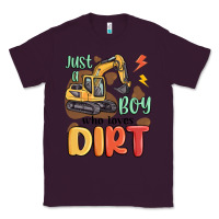 Plum just a boy who loves dirt Classic Tee - MaliasSmallBusiness