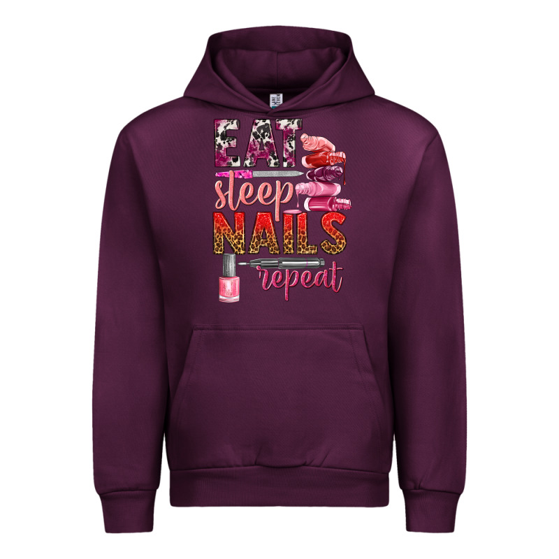 Eat Sleep Nails Repeat Bbs Urban Hoodie by BundleAndBundleShop | Teevron
